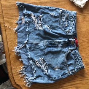 Jean Skirt (distressed)